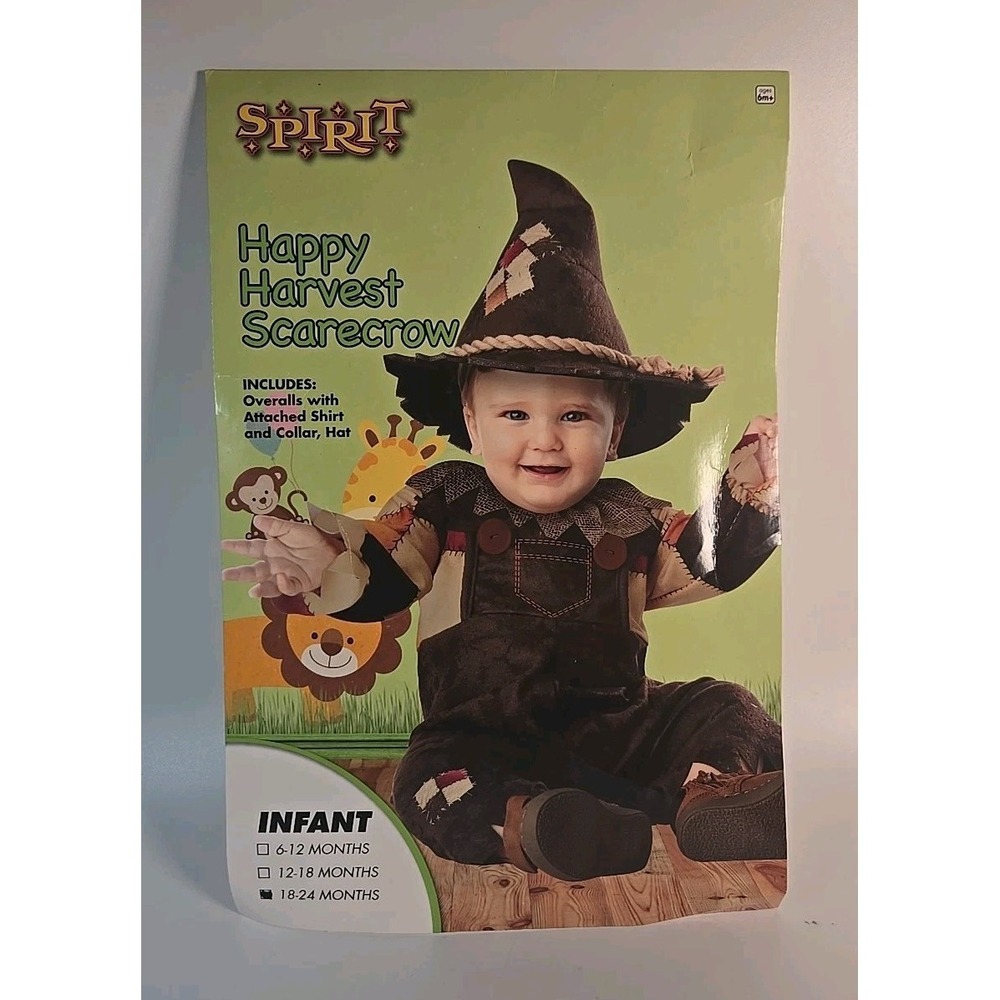 Pumpkin Patch Happy Harvest Scarecrow Halloween Infant Child Costume 18-24 mths